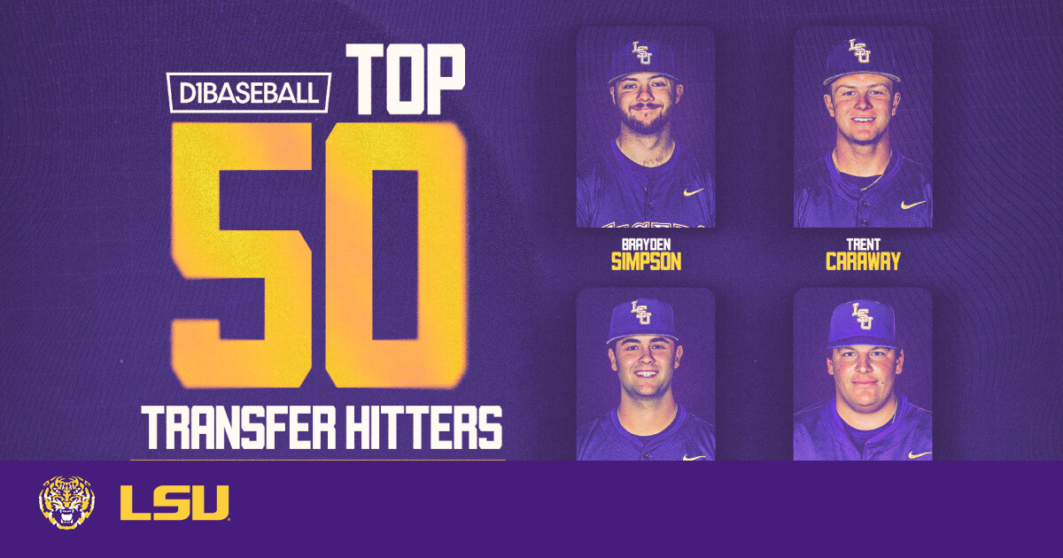 Four Tigers Listed Among D1 Baseball Top 50 Transfer Hitters – LSU