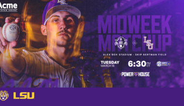 Tigers Take On UNO Tuesday Night in Alex Box Stadium – LSU