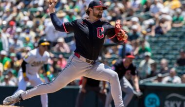 Slade Cecconi pitches Guardians to 3-0 win over Athletics