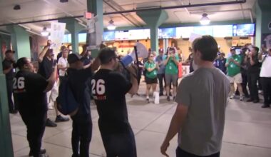 Fenway concession workers rally at park, call out John Henry – NBC Boston