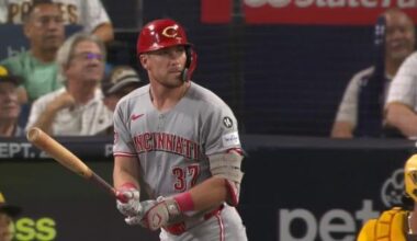 Robbed by Tatis earlier, Stephenson hits 2-run homer in 9th to lift Reds over Padres 4-2