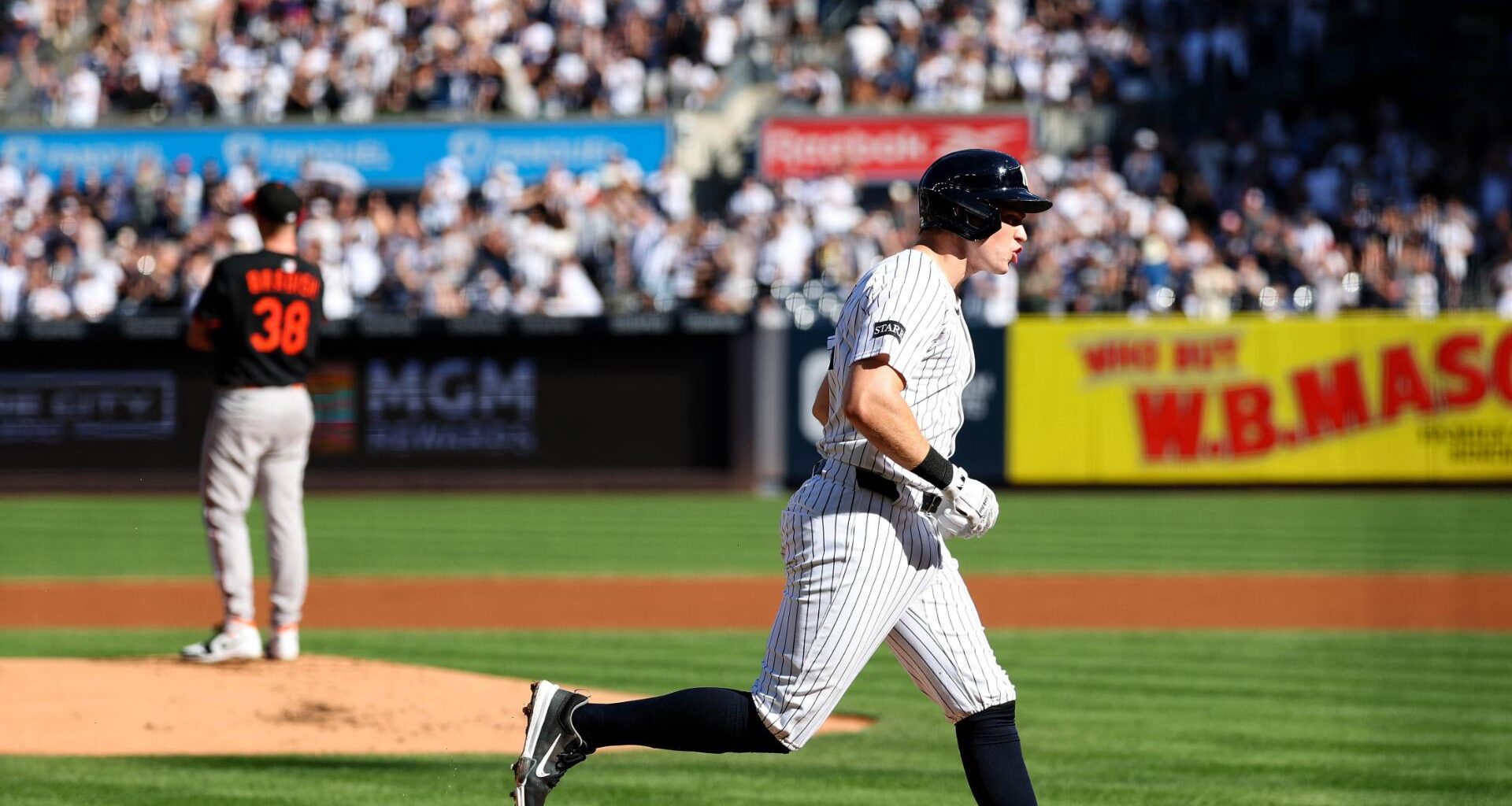 Yankees beat Orioles 3-2 to finish with 8-game winning streak but on track to finish 2nd in AL East