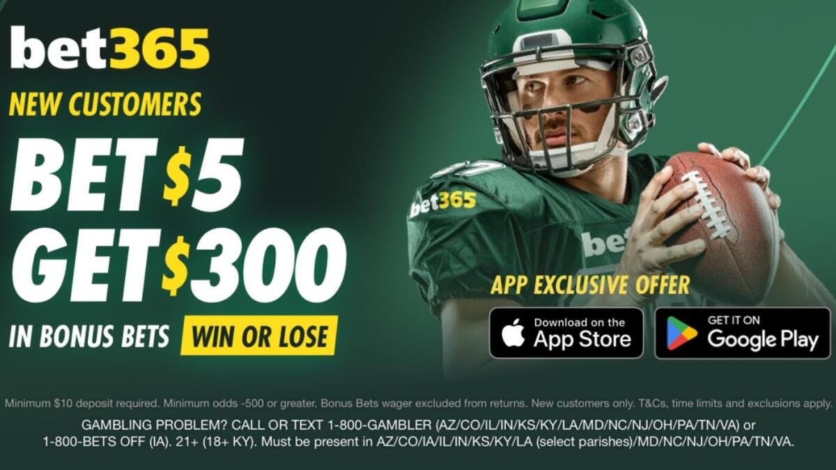 Bet365 Bonus Code CBSBET365: Bet365 offering $300 bonus for NFL, MLB, Cowboys vs. Eagles betting on Wednesday