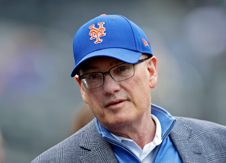 Steve Cohen, owner of the New York Mets, on the field.