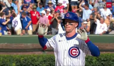 Busch stars as the Cubs beat the Cardinals 7-3 to clinch the top NL wild card