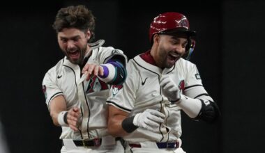 D-backs rally from early 4-run deficit and beat Giants 6-5 to keep pace in NL playoff race
