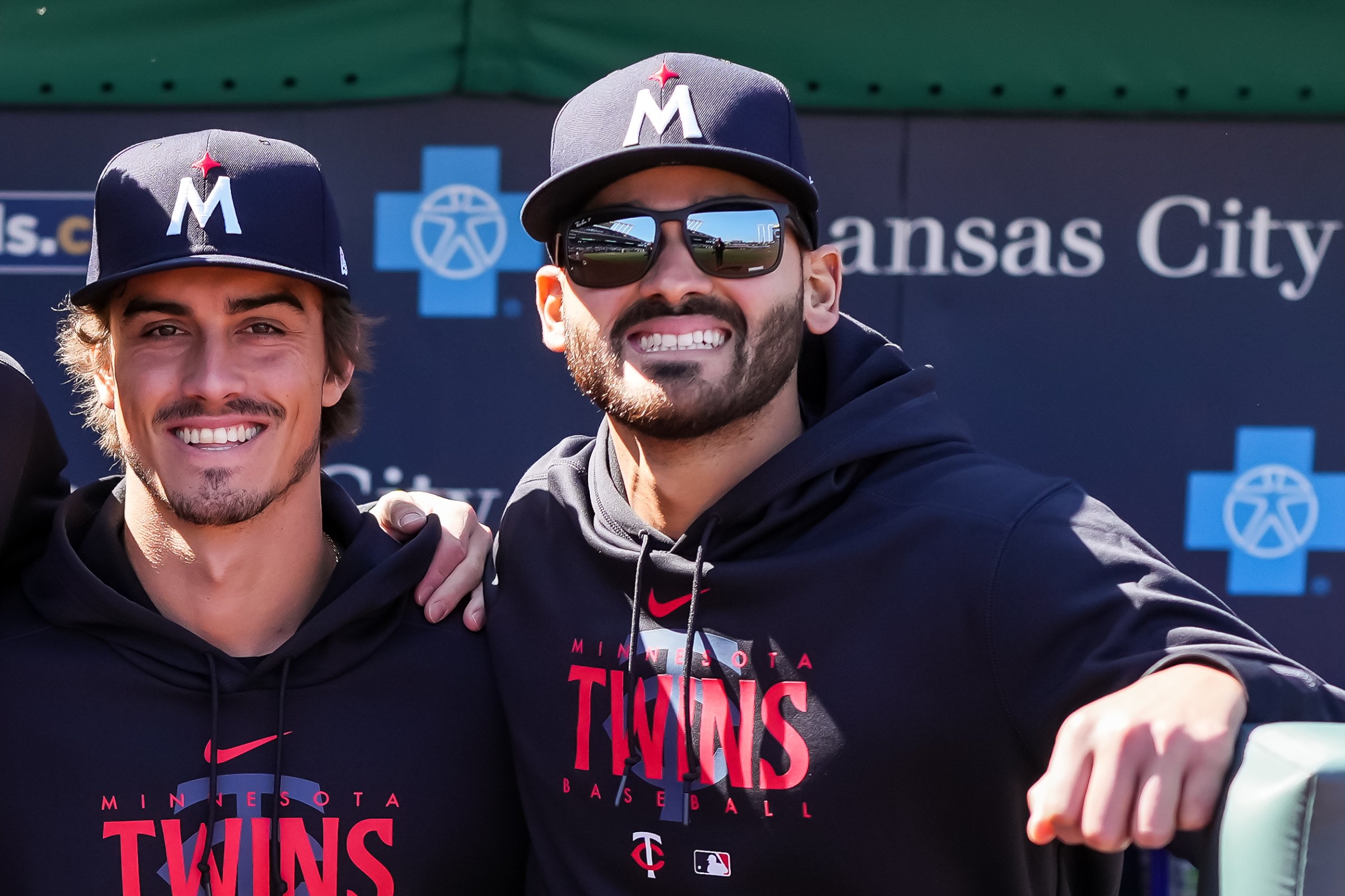 Best pals. (Photo by Brace Hemmelgarn/Minnesota Twins/Getty Images)