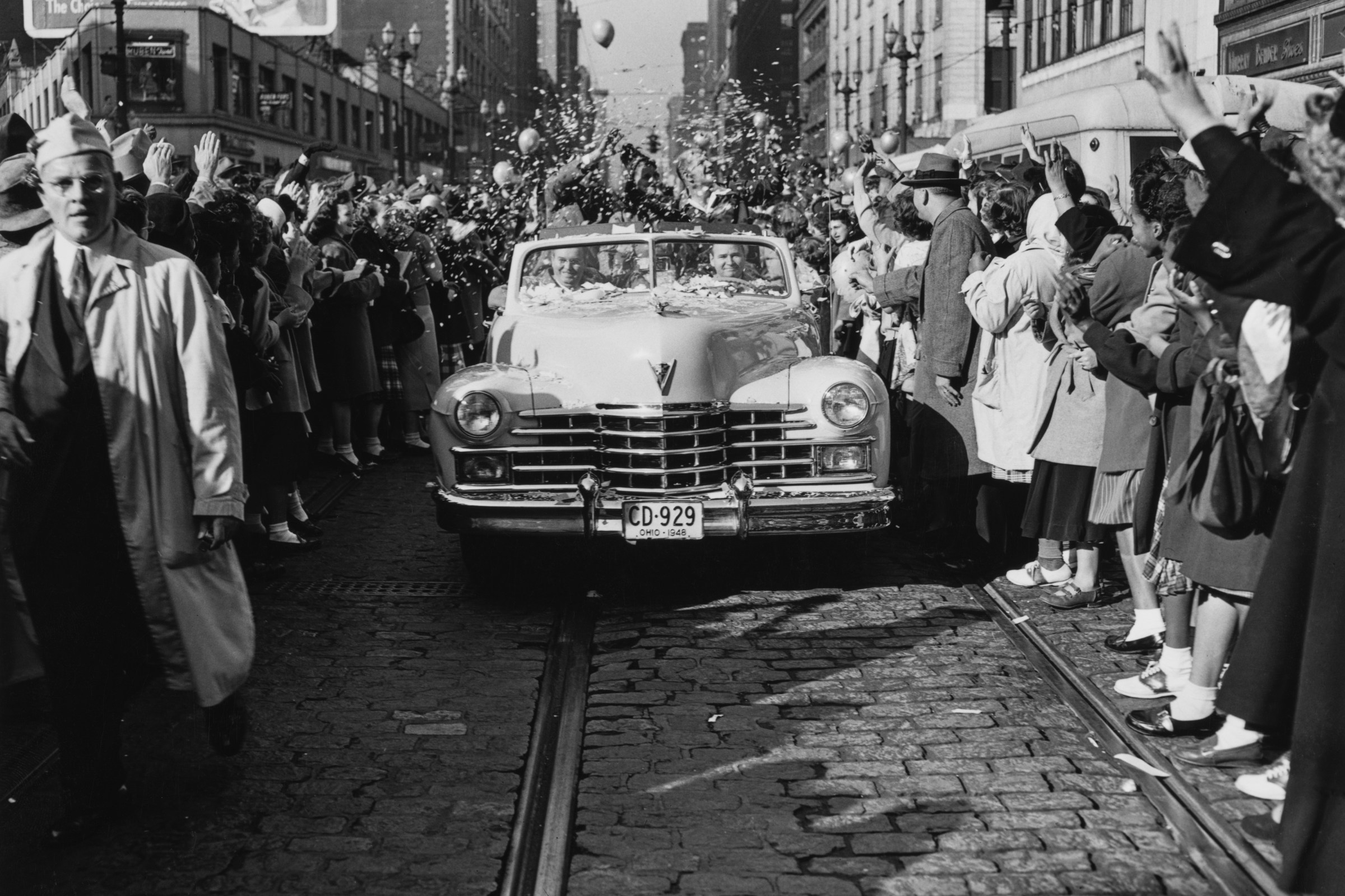 The parade last time Cleveland had a World Series champion (Photo by UPI/Bettmann Archive/Getty Images)