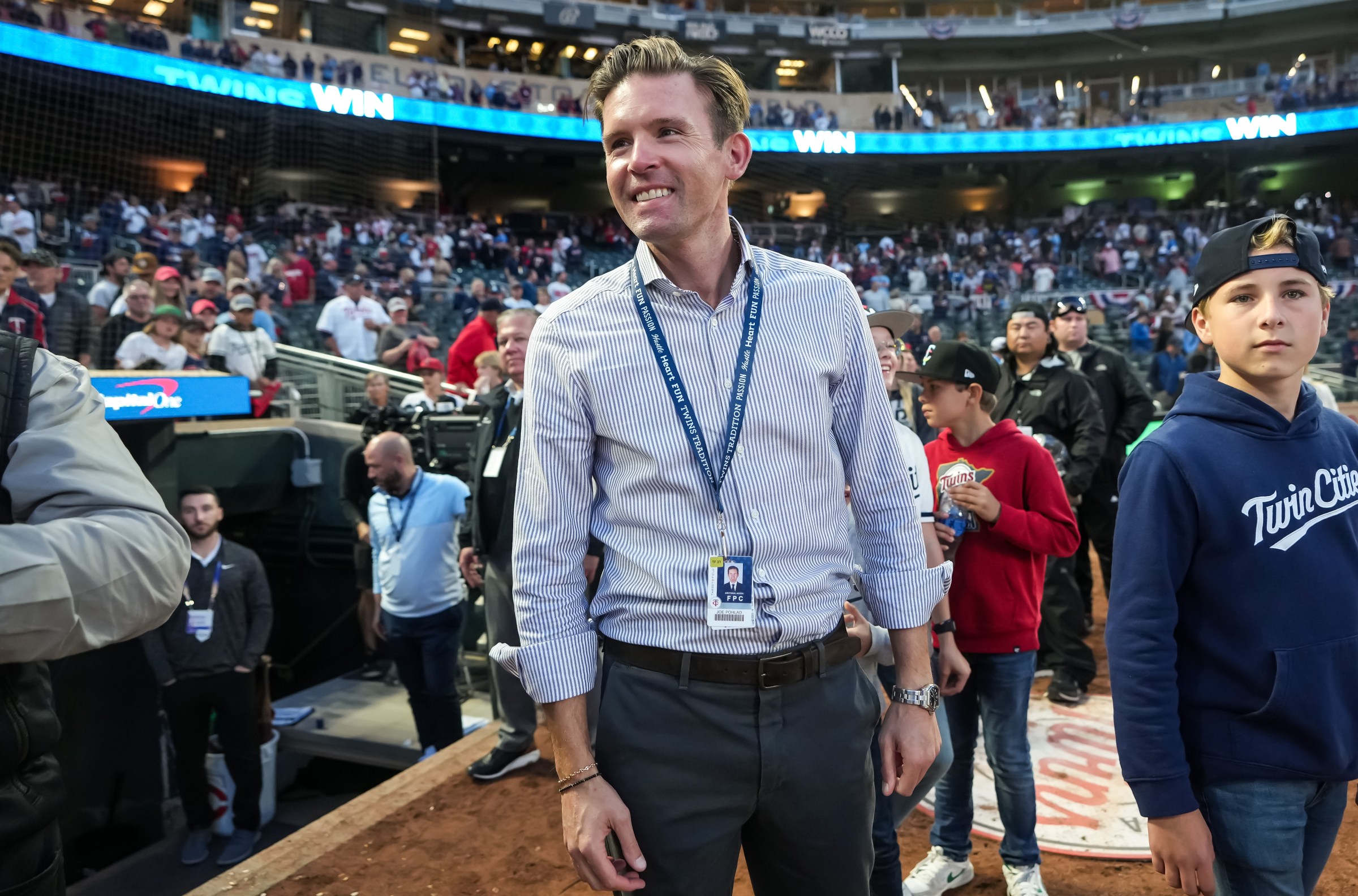 Keep reading, Joe. (Photo by Brace Hemmelgarn/Minnesota Twins/Getty Images)