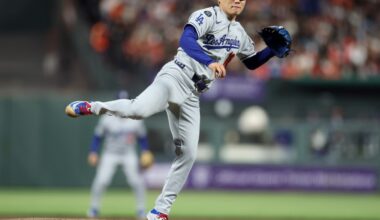 Dodgers news: Shohei Ohtani 100 walks, Roki Sasaki rehab continues