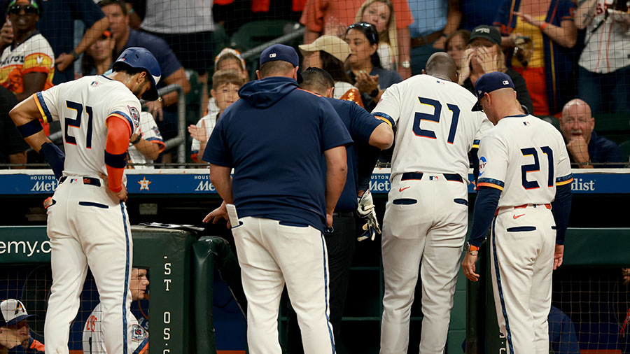 Houston Astros Yordan Alvarez Texas Rangers AL West...