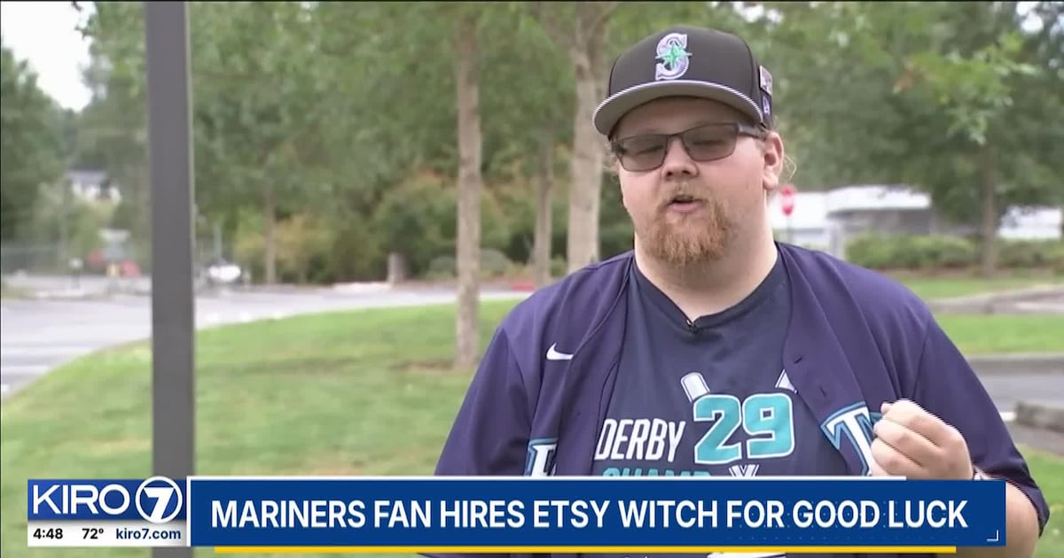 Mariners’ win streak at 5 after fan lifts ‘curse’ with an Etsy witch – KIRO 7 News Seattle