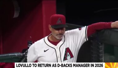 Arizona Diamondbacks manager Torey Lovullo to return for 10th season