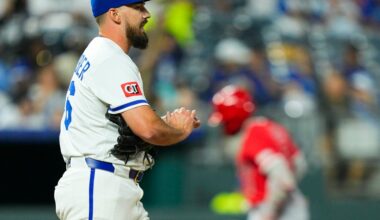 Royals playoff odds dwindle after 4-3 loss to Angels.