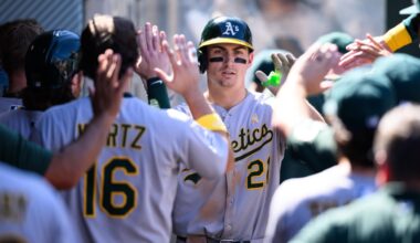 A’s drop series finale 4-3 to the Angels
