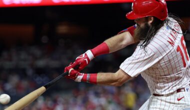 Phillies News: Kyle Schwarber, Bryce Harper, and Trea Turner