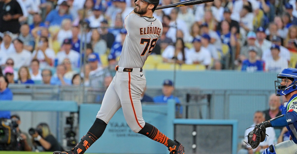 MLB scores: Bryce Eldridge records first MLB hit, Giants lose 7-5 to LA