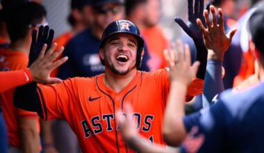 Home run derby in Anaheim! Astros blast Angels for last win of the year