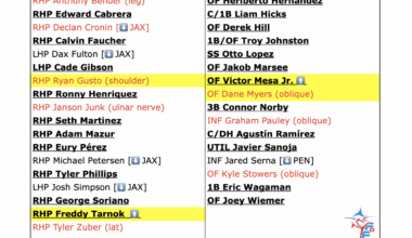 Miami Marlins 40-Man Roster Snapshot - August 31, 2025