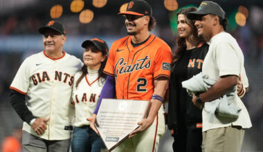 Lee Jung-hoo and the outfield are coming in after the game. Photo = Courtesy of Kelley L Cox-Imagn Images= Yonhap News