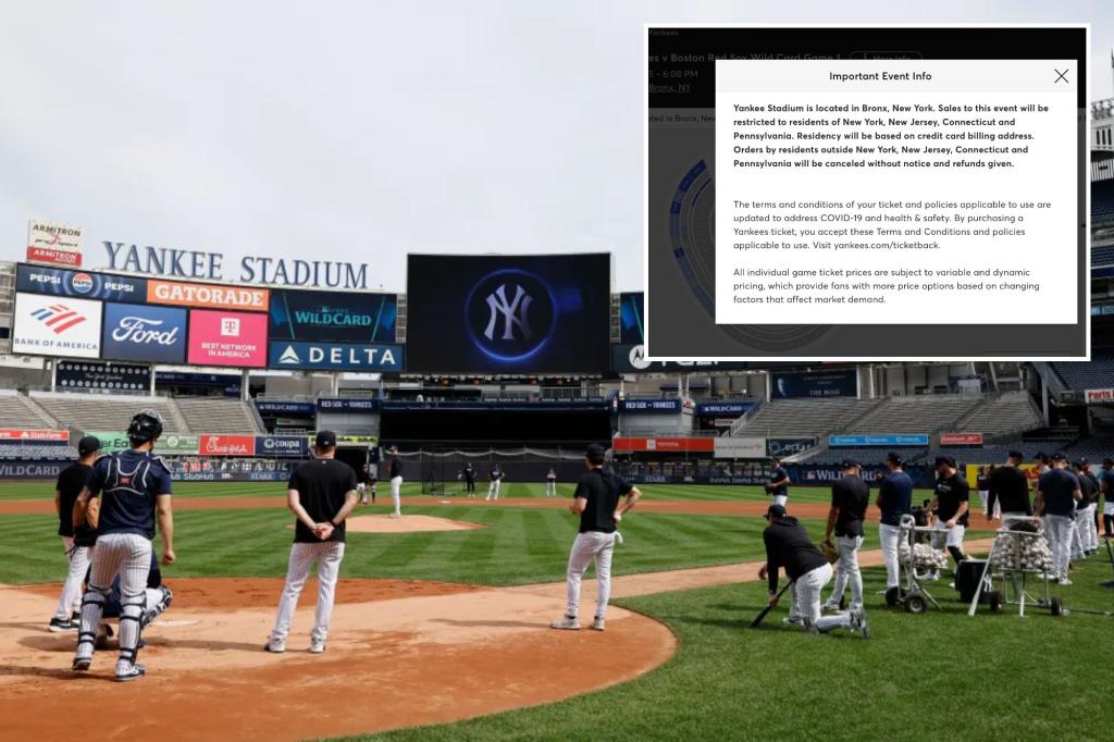 Yankees restrict ticket sales for New England area: ‘Second-rate franchise’