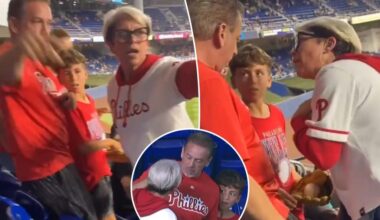 New video reveals what angry Phillies fan yelled at father before demanding ball from young son in viral outburst