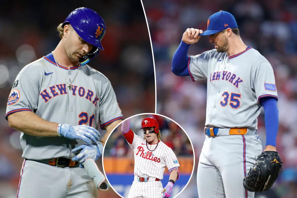 Mets in nosedive as familiar woes bite again in lopsided loss to Phillies