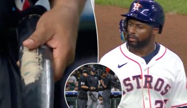 Yankees-Astros game stopped in ninth inning with Taylor Trammell bat delay