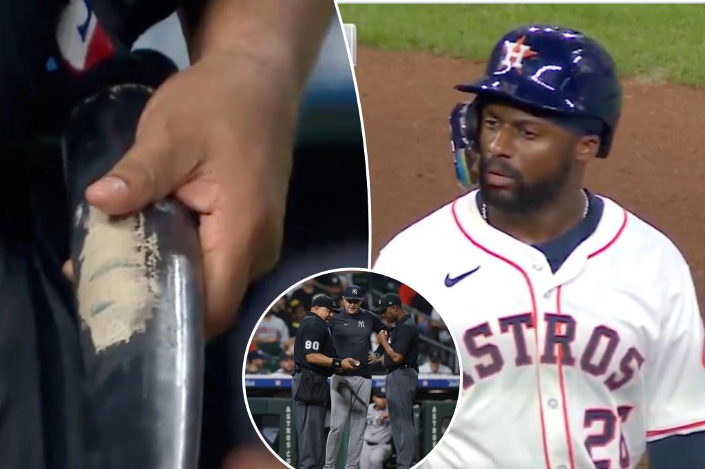 Yankees-Astros game stopped in ninth inning with Taylor Trammell bat delay