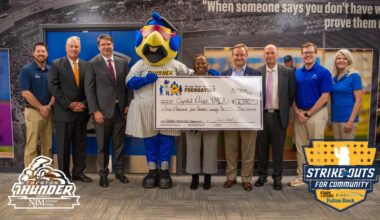 Thunder Announce ‘Strike Outs for Community Program’ Donates $6,590 to Capital Area YMCA