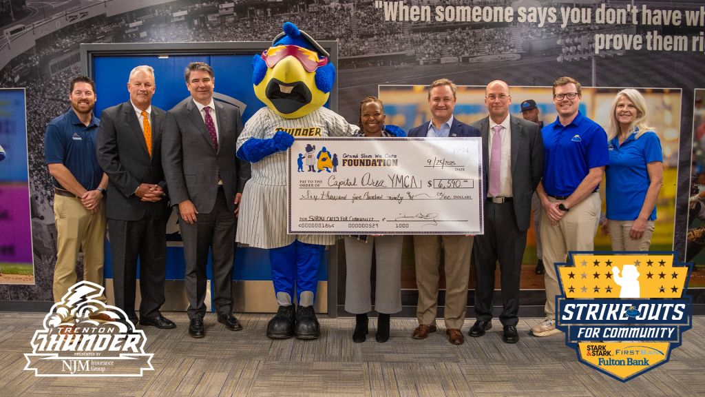 Thunder Announce ‘Strike Outs for Community Program’ Donates $6,590 to Capital Area YMCA