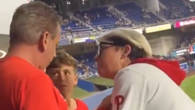 Phillies Karen identified and fired after taking Harrison Bader home run ball from Drew Feltwell’s son