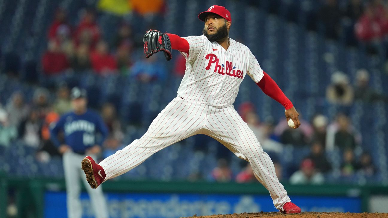 Phillies P Alvarado out remainder of season with forearm strain