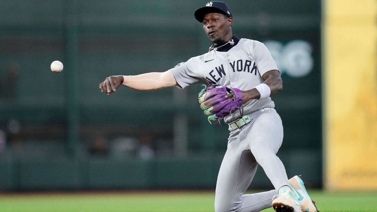 Yankees' Jazz Chisholm Jr. exits after bruising both knees