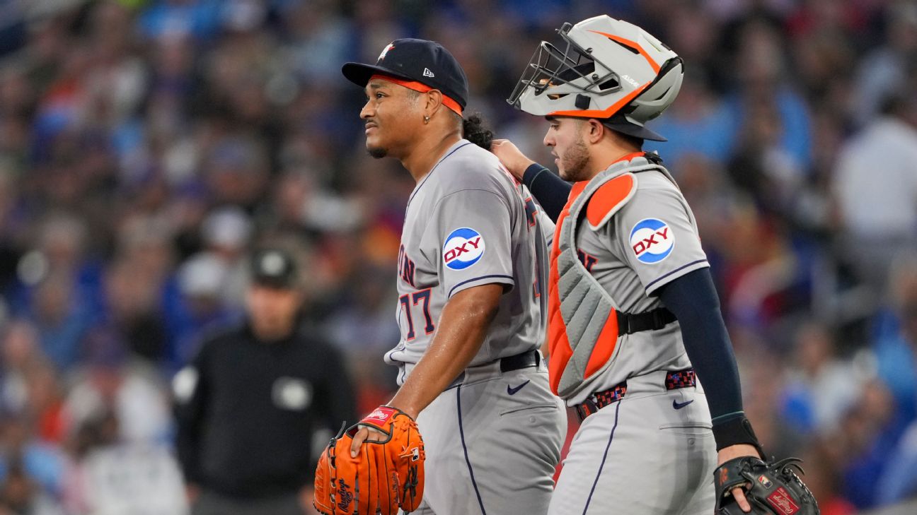 Astros' Luis Garcia, in 2nd start after 2-year absence, exits early