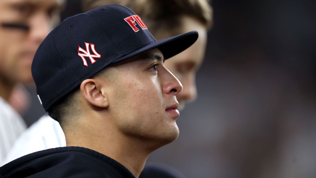 Yanks' Volpe won't start in Red Sox series after cortisone shot