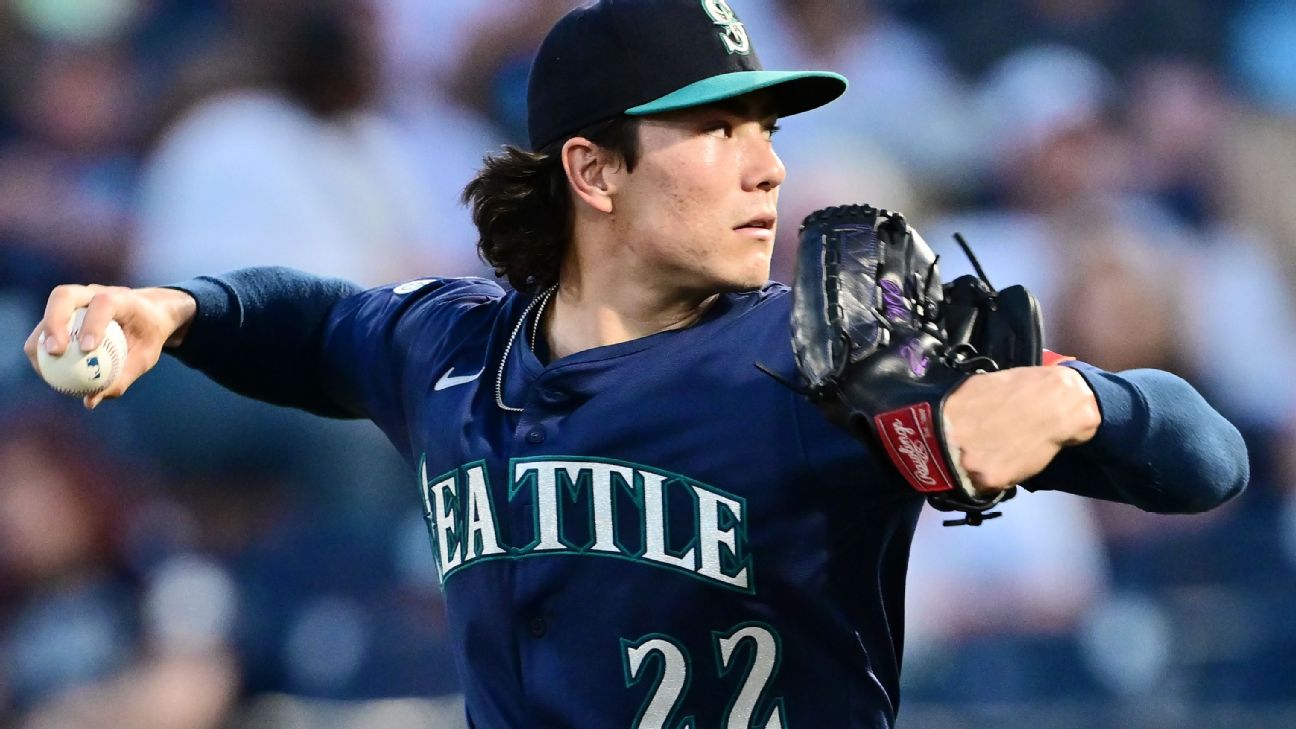 Seattle Mariners starter Bryan Woo has pectoral inflammation