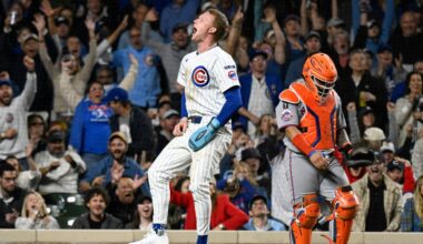 Cubs feel playoffs in air as rout fires up Wrigley crowd