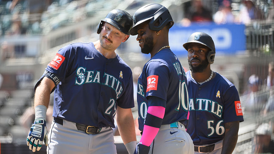 Seattle Mariners playoff picture Cal Raleigh Victor Robles...