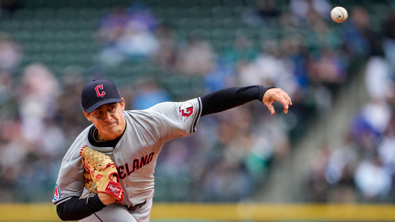 Cleveland Guardians starting pitcher Shane Bieber.