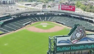 MLB's pitch for new turf field at Sutter Health Park strikes out. A's, River Cats to play on grass.