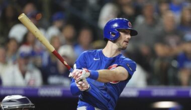 Tucker and Assad power Cubs to a 4-3 win over the Rockies on Saturday