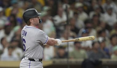 Rookie Crim homers for his 1st MLB hit as the Rockies beat the Padres 4-2 Friday