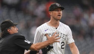 Giants third baseman Chapman appeals 1-game suspension after incident in Denver