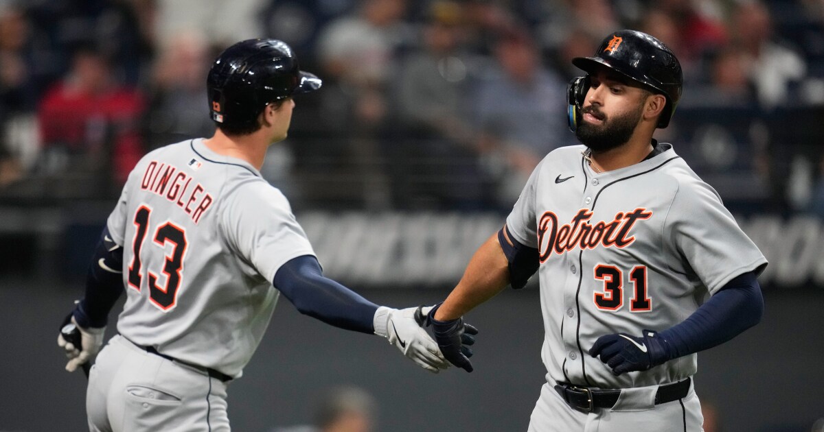Tigers beat Guardians to end 8-game skid, move back into tie for AL Central lead