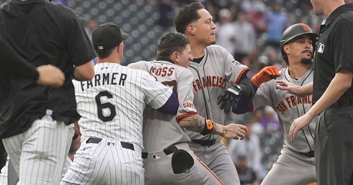 Freeland, Chapman, Adames ejected in Giants' 7-4 win over Rockies