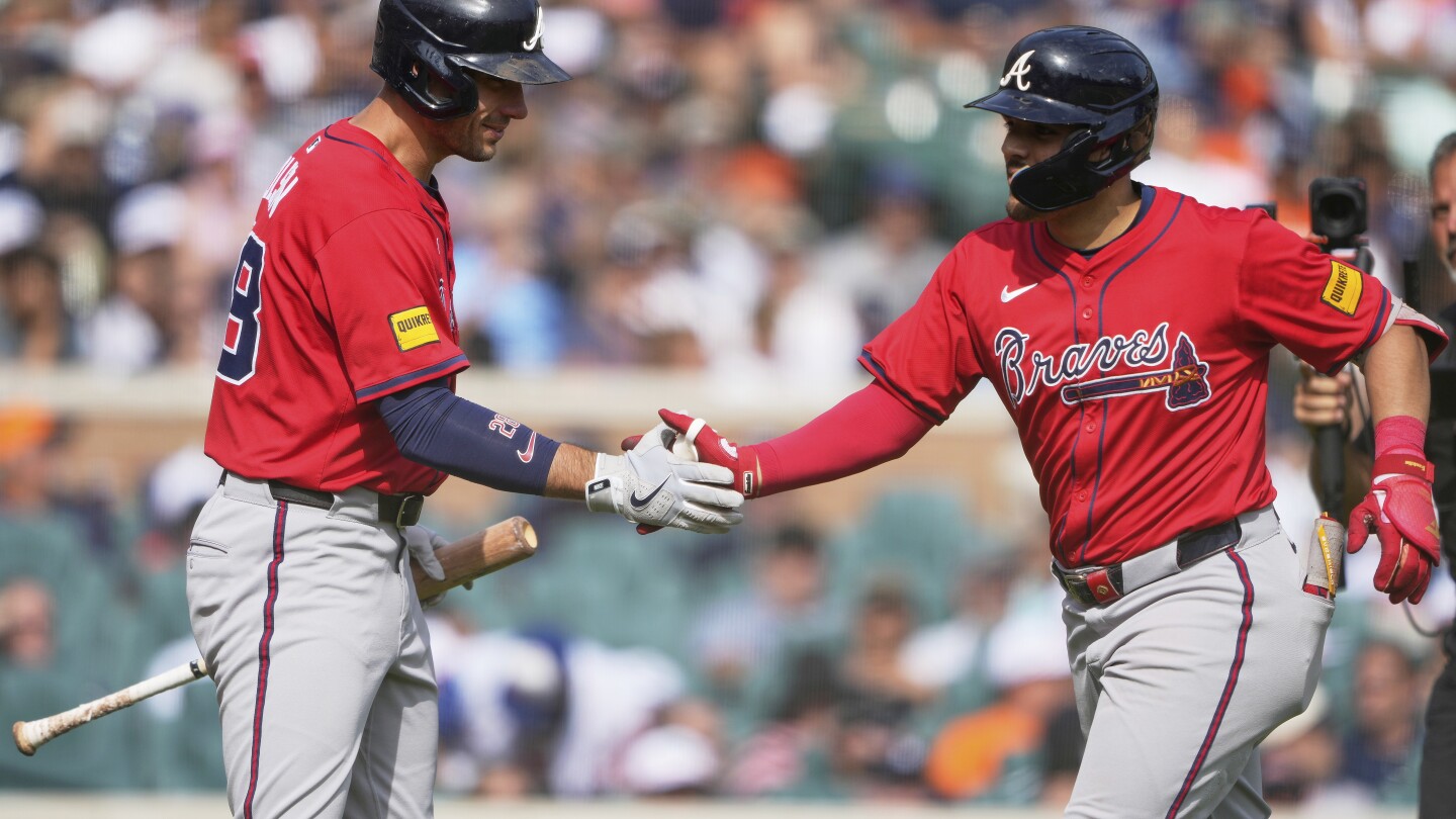 Surging Braves rally past reeling Tigers for 6-5 victory