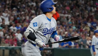 Ohtani hits splash shot into Chase Field pool, matches career high with 54th home run