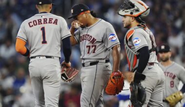 Astros RHP Luis Garcia exits start against Blue Jays in second inning