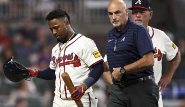 Ozzie Albies exits Braves game with fractured hamate bone injury